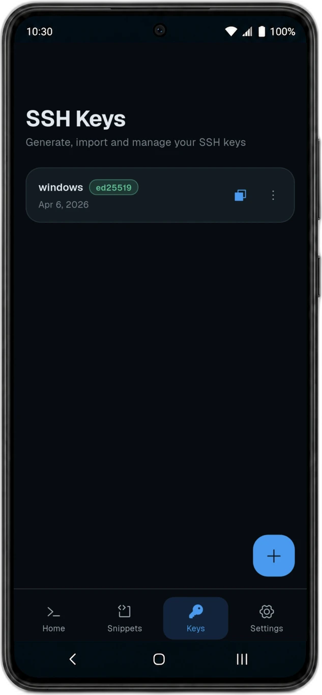 The SSH key manager