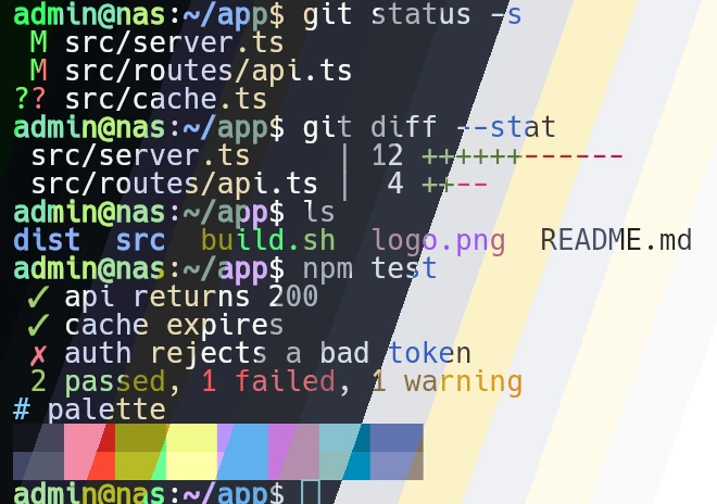 The same terminal drawn in every color scheme
